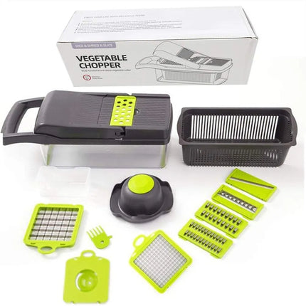 12 in 1 Vegetable Cutter Slicer Chopper with Basket